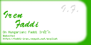 iren faddi business card